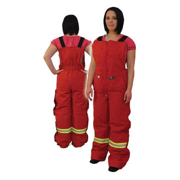Insulated Bib Coverall Deluxe, Fr, Red