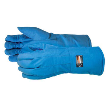 Cryogenic Leather Gloves, Blue, Leather, For Cryogenics