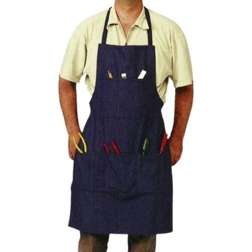 Light Weight Work Apron, One Size, 28 in x 38 in, Denim, Blue