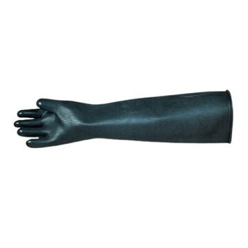 Gloves Heavy Weight Non-coated, Black, Latex