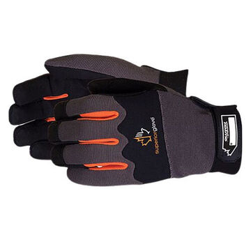 Work Gloves, Black, Nylon