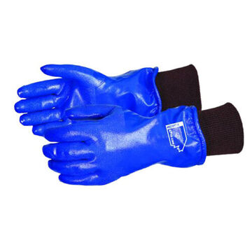 Gants enduits, Bleu, Acrylique