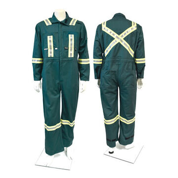 Ultrasoft 9 Oz Green Coverall W/ Rfl