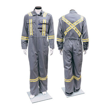 Ultrasoft Coverall Grey Deluxe, Reflective