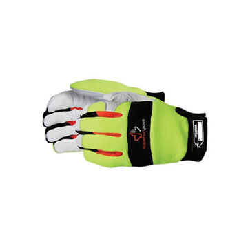 Work Gloves, Hi-viz Yellow, Spandex