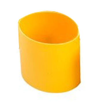 Flexible Heat Shrink, 1 in, 1.75 in, Yellow