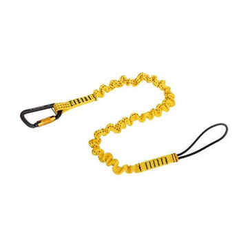 Bungee Tool Tether, Hook2loop 47 In Stretched, 32 In Relaxed, 15 Lb Capacity, Yellow Color