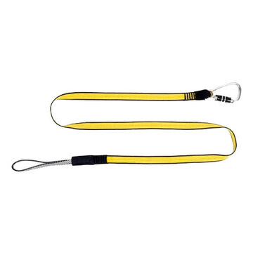 Medium Duty Lanyard, Yellow, 72 in, Locking Carabiner