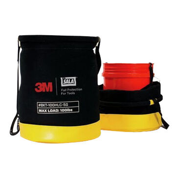 Safe Bucket, Black, Yellow, 100 lb