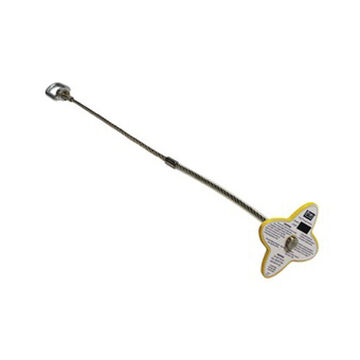Drop-thru Anchor, 2 ft, Silver, Zinc Plated Steel