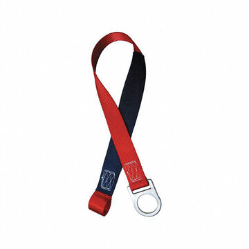 Concrete Anchor Strap, 1-3/4 in, 42 in, Red, Polyester Web