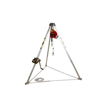 Tripod Confined Space System, Red, Silver, Yellow, 8 ft