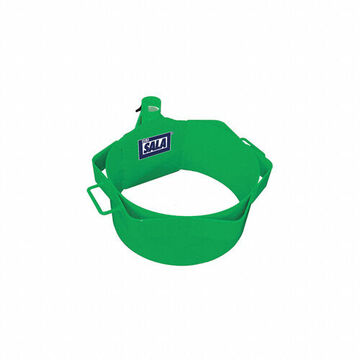 Manhole Collar Davit Base, 23.5 in Diameter, Aluminum, Green Color, Manhole Mount