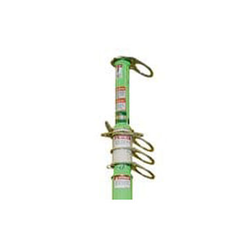 Post Extension Anchor Fall Arrest, 14 In, Aluminum, Green, 310 Lb
