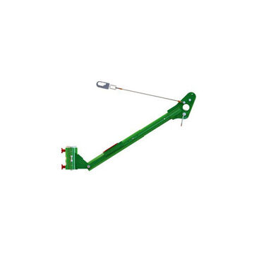 Confined Space Davit Arm, 34 in Off-set, 71 in Extension ht, 31.24 in, Powder Coated, Zinc Plated, Aluminum