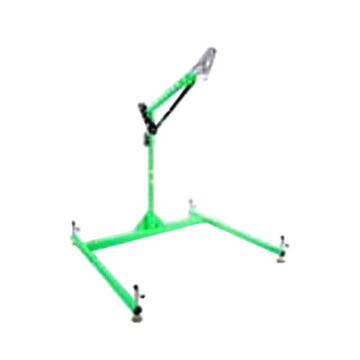 Confined Space Davit Hoist System, 177.8 to 246.4 cm, 286.36 cm, Green, Silver