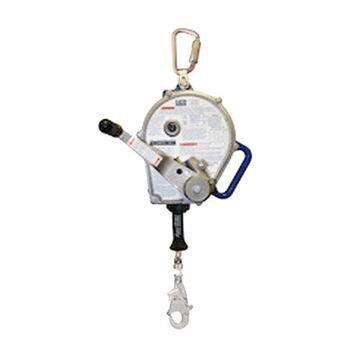 Self-Retracting Lifeline, Aluminum and Stainless Steel, Galvanized Cable, 9.9 in x 30 ft, 420 lb