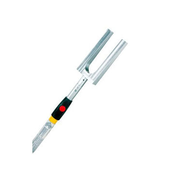 Rescue Pole, 6 to 12 ft, Black, Yellow, Fiberglass and Aluminum
