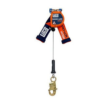 Lifeline Self-retracting, Orange, 3/16 In X 8 Ft, 310 Lb, For Oil And Gas