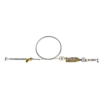 Lifeline Horizontal Cable, Galvanized Cable, 9.5 Mm X 60 Ft, 141 Kg