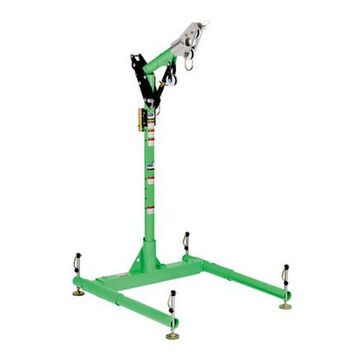 Confined Space Lower Mast Extension, 3 in, 33 in, Anodized and Powder Coated, Aluminum