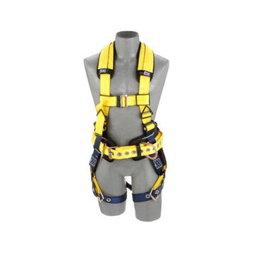Safety Harness Positioning, Large, Stainless Navy/yellow, 420 Lb