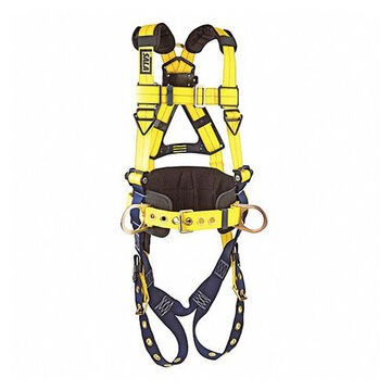 Safety Harness Positioning, X-large, Yellow, 420 Lb