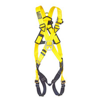 ClimbingSafety Harness, Universal, Zinc Plated Steel Leg Buckle, Zinc Plated Steel/Aluminum/Stainless Steel Torso Buckle, 420 lb