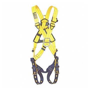 ClimbingSafety Harness, Universal, SteelYellow, 420 lb