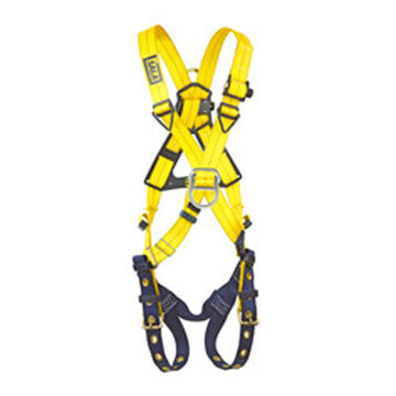 ClimbingSafety Harness, X-Small, Stainless Steel Grommet Leg Buckle, Zinc Plated Steel/Aluminum/Stainless Steel Torso Buckle, 420 lb