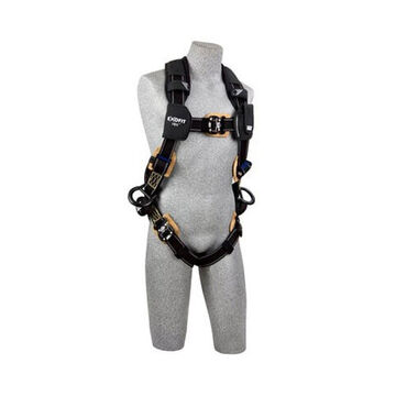 Arc Flash, PositioningSafety Harness, Small, Zinc Plated Steel/Aluminum/Stainless Steel Leg Buckle, Chest Buckle, Torso Buckle, 420 lb