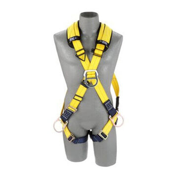 Positioning/ClimbingSafety Harness, X-Large, Zinc Plated Steel Leg Buckle, 420 lb