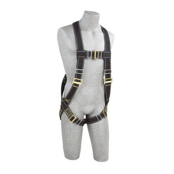 WeldersSafety Harness, 2X-Large, Zinc Plated Steel Leg Buckle/Chest Buckle/Torso Buckle, 310 lb