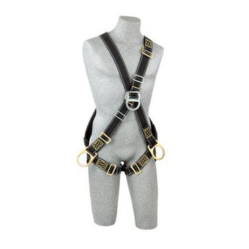 Welders Positioning/ClimbingSafety Harness, Universal, Zinc Plated Steel Leg Buckle/Torso Buckle, 310 lb