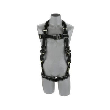 Multi-PurposeSafety Harness, Universal, PVC Coated Steel Leg Buckle/Chest Buckle/Torso Buckle, 310 lb