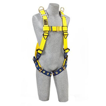 RetrievalSafety Harness, Small, Stainless Steel Grommet Leg Buckle, Zinc Plated Steel Chest Buckle, Zinc Plated Steel/Aluminum/Stainless Steel Torso Buckle, 420 lb