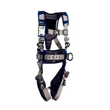 PositioningSafety Harness, Medium, Aluminum D-Ring, 420 lb, For Construction