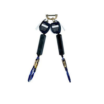 Lifeline Twin-leg Quick Connect Personal Self-retracting, 3/4 In X 6 Ft, 420 Lb, 5.6 Lb