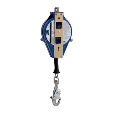 Self-Retracting Lifeline, Urethane Thermoplastic Housing, Stainless Steel Cable Lifeline, Blue, 20 ft, 310 lb, 2