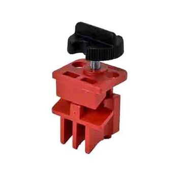 Multi-Pole Circuit Breaker Lockout, Nylon, Red, 0.28 in, 1.25 in