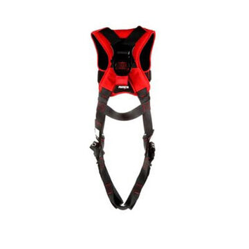 Safety Harness Full Body And Positioning, Small, Zinc Plated Steel D-ring, Black, 420 Lb, For Assembly