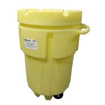 Overpack Drum, Plastic, Yellow, 31.5 in x 47.5 in