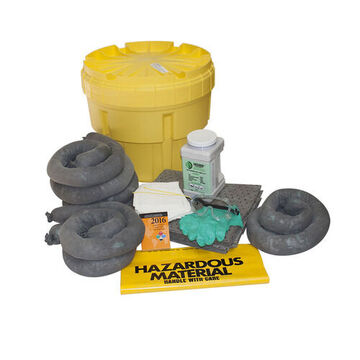 Overpack Drum Spill Kit, 20 gal, Plastic