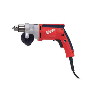 Grounded Heavy-Duty Drill, Metal/Plastic, 1200 rpm, 3/8 in Chuck, 363 ft-lb, 120 VAC, 7 A