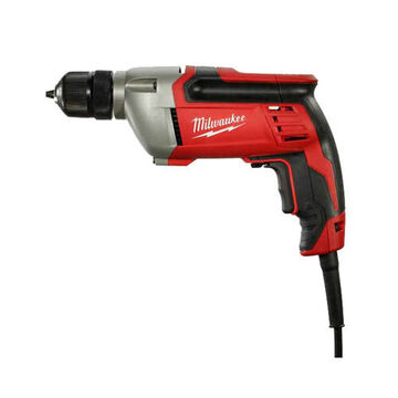 Heavy-Duty Electric Drill, Metal, 2800 rpm, 3/8 in Chuck, 400 ft-lb, 120 VAC, 8 A