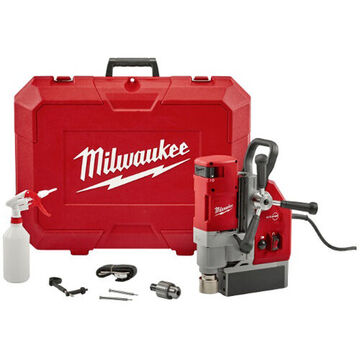 Drill Kit Compact Electromagnetic, 7-1/4 In Wd, 11-1/2 In Lg, 14-1/8 In Ht, Weldon Quick Change, 3/4 In Chuck, 730 Rpm, 120 Vac