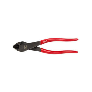 Diagonal Cutting Plier, Steel, 4-3/4 in Standard Handle, 3/8 in wd, 1 in lg Manual Jaw, Red, 1-1/8 in Capacity