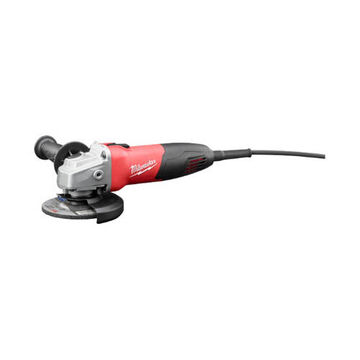 Heavy-Duty Electric Angle Grinder, Metal, 120 VAC, 7A, Slide Switch Control, 10-1/4 in lg, 12000 rpm Speed, 4-1/2 in Wheel dia