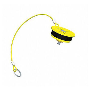 Capuchon adaptateur, plastique, caoutchouc, jaune