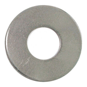 Flat Washer, 18.8 Stainless Steel, 1/4 in, 9/32 in x 5/8 in x 3/64 in